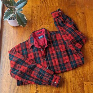 Fieldmaster Plaid Flannel wool shirt